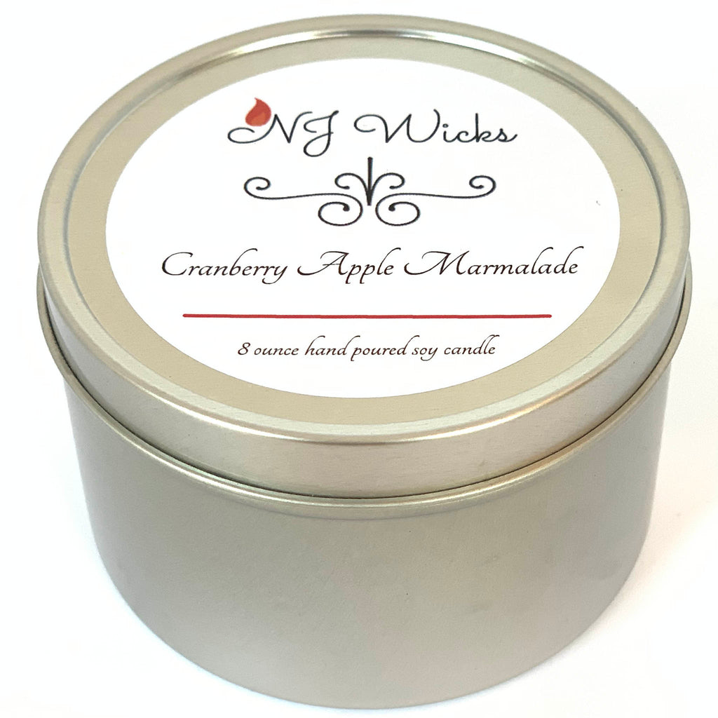 Cranberry Apple Marmalade Handmade Scented Soy Candle Tin