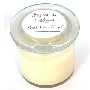 Pumpkin Caramel Crunch Handmade Scented Soy Candle Jar