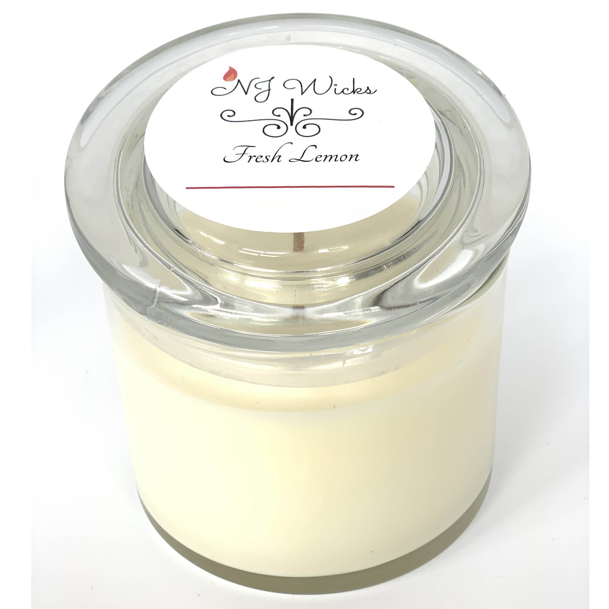 Fresh Lemon Handmade Scented Soy Candle Jar