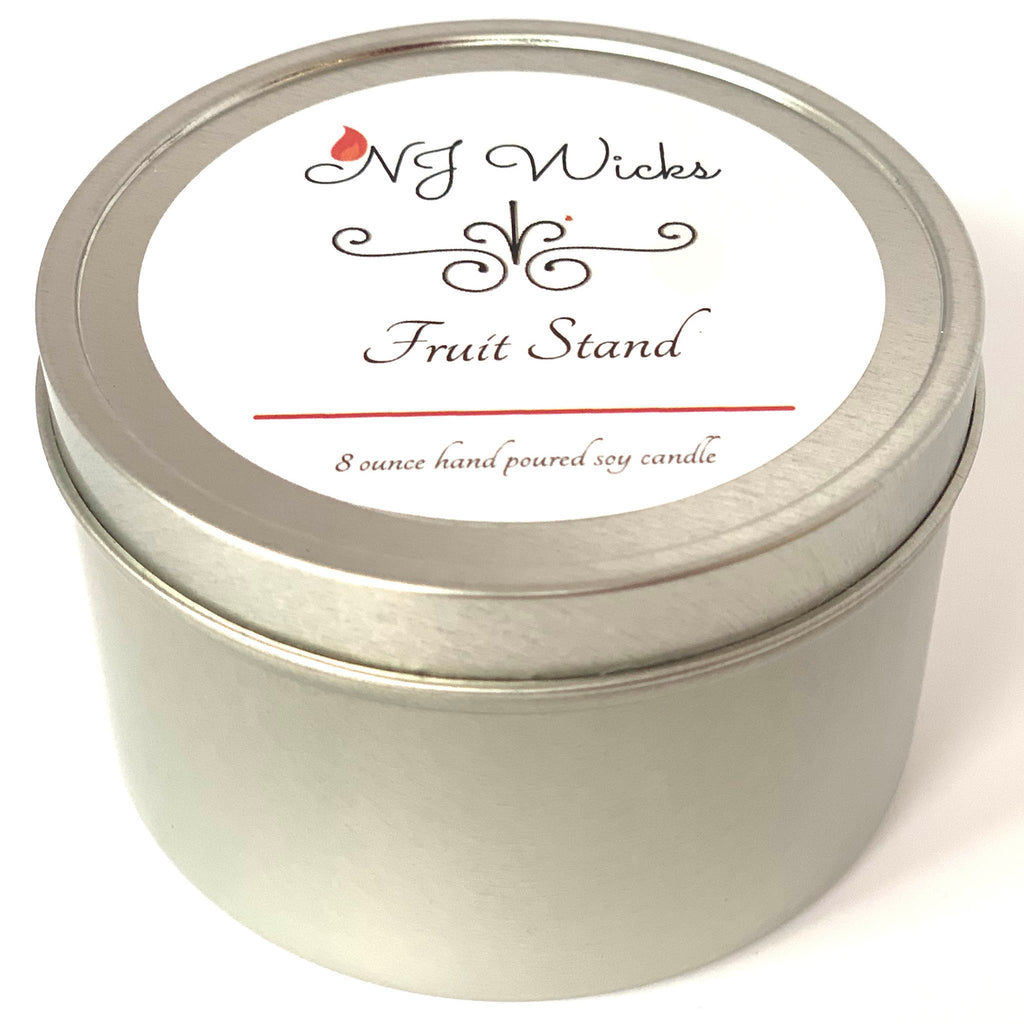 Fruit Stand Handmade Scented Soy Candle Tin