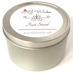 Fruit Stand Handmade Scented Soy Candle Tin