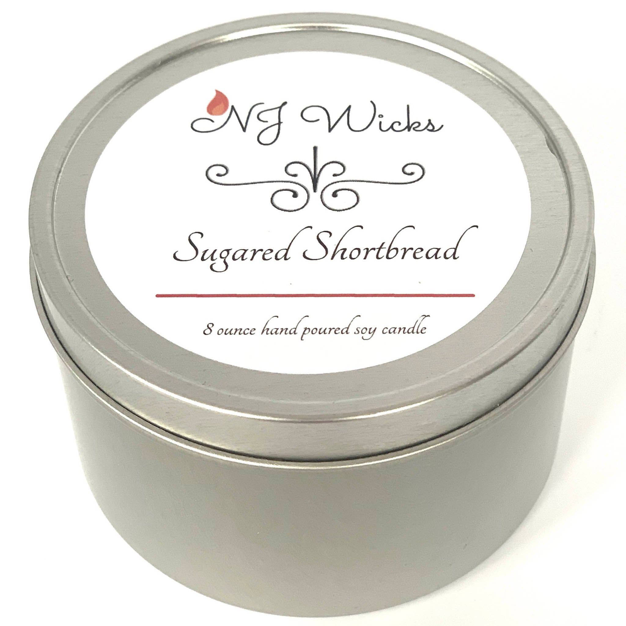 Sugared Shortbread Handmade Scented Soy Candle Tin