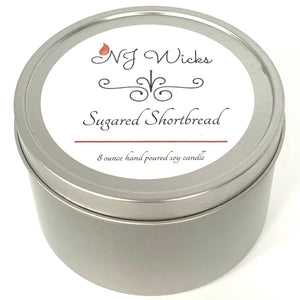 Sugared Shortbread Handmade Scented Soy Candle Tin